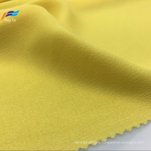 100% Polyester Yarn Dyed Yellow Ladies Dress Fabric